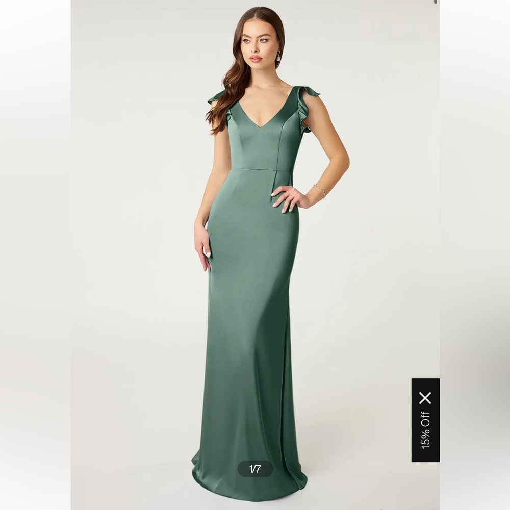 Azazie Eucalyptus Green Bridesmaid Dress